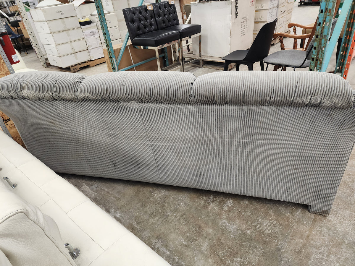 Grey Upholstered 3 Seater Sofa