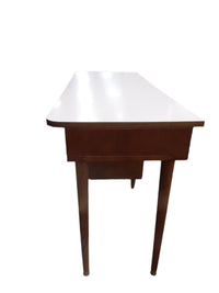 54"Wooden Desk With Silver Hardware