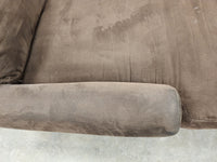 Dark Brown L-Shaped 2-Seater Sofa