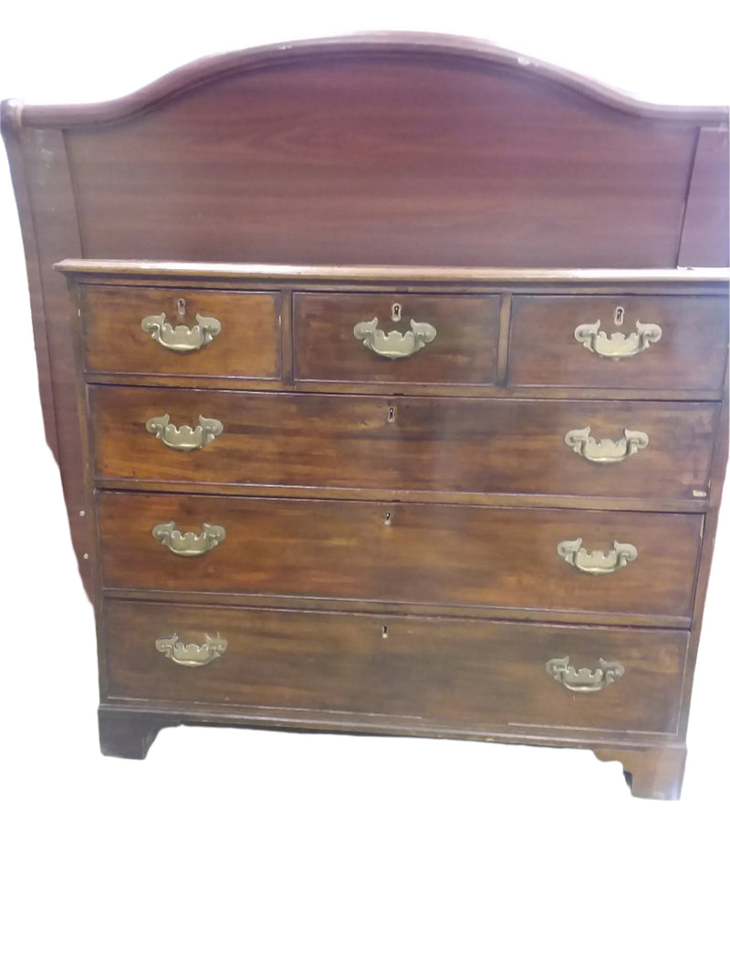 49" Dark brown Bedroom Dresser without Mirror