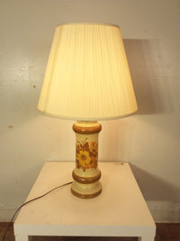 Yellow Floral Theme Table Lamp