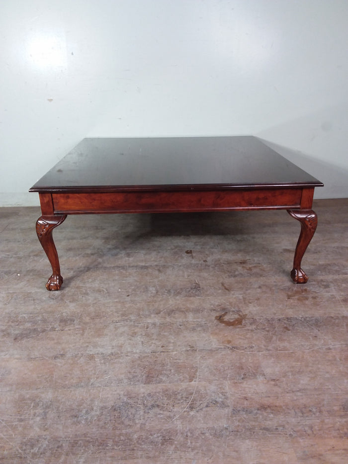 44" Square Wood Coffee Table