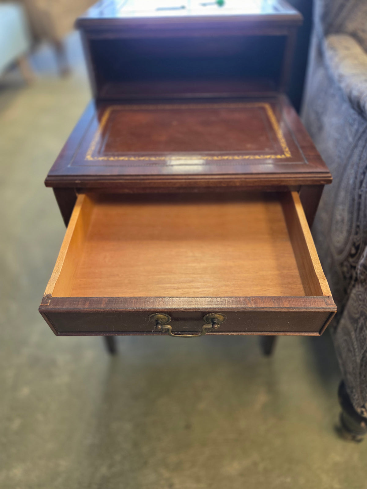 Wooden side table with one Drawer