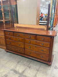 Triple Cherry Solid Wood Dresser with a Mirror