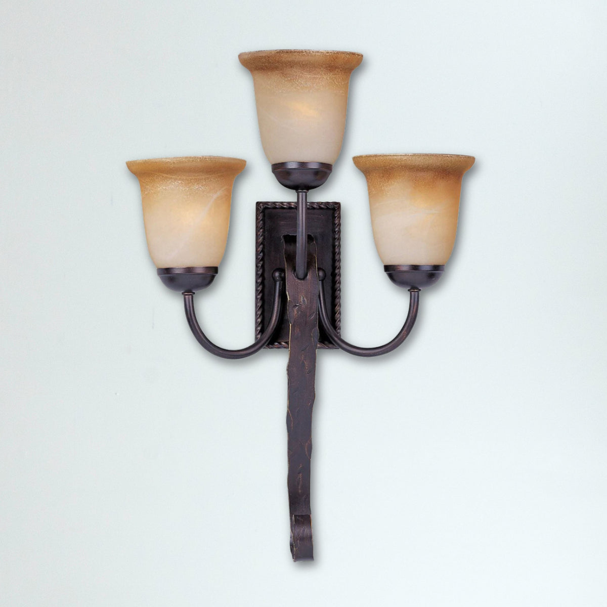 3-Light Wall Sconce in Oil Rubbed Bronze