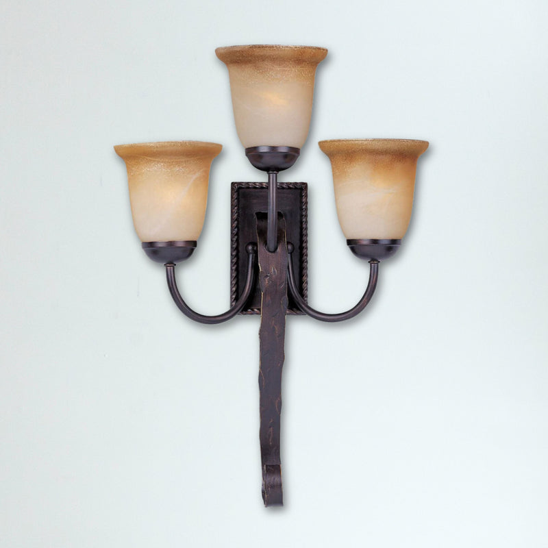 3-Light Wall Sconce in Oil Rubbed Bronze