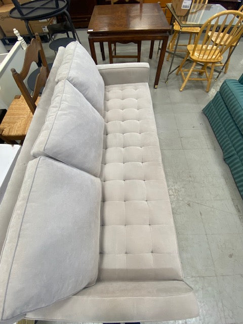 Modern Grey Upholstered 3 Seat Sofa