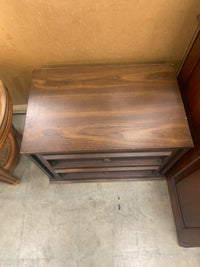 Wicker Face 2 Drawer Nightstand