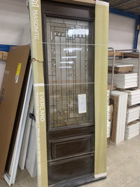 32x80 Elmhurst Everland LH Exterior Door - Chestnut