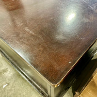 52x28-inch Spacious Dark Wood 5-Drawer Coffee Table