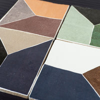 5" x 5" Multi-Colored Ceramic Wall Tile - Fes Decoro Glossy 30 pcs (5.4 sq ft/box)