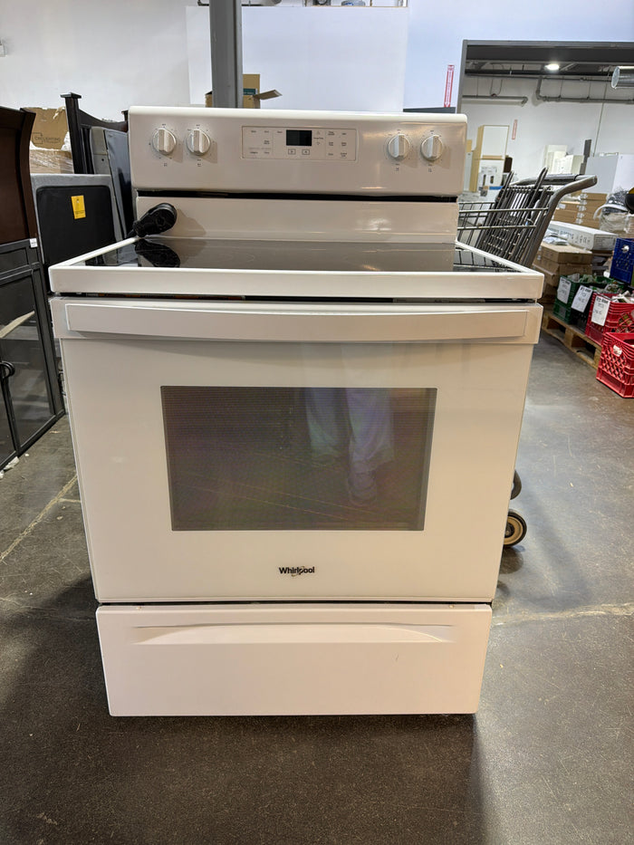 White Whirlpool Electric Glasstop Stove WWES15