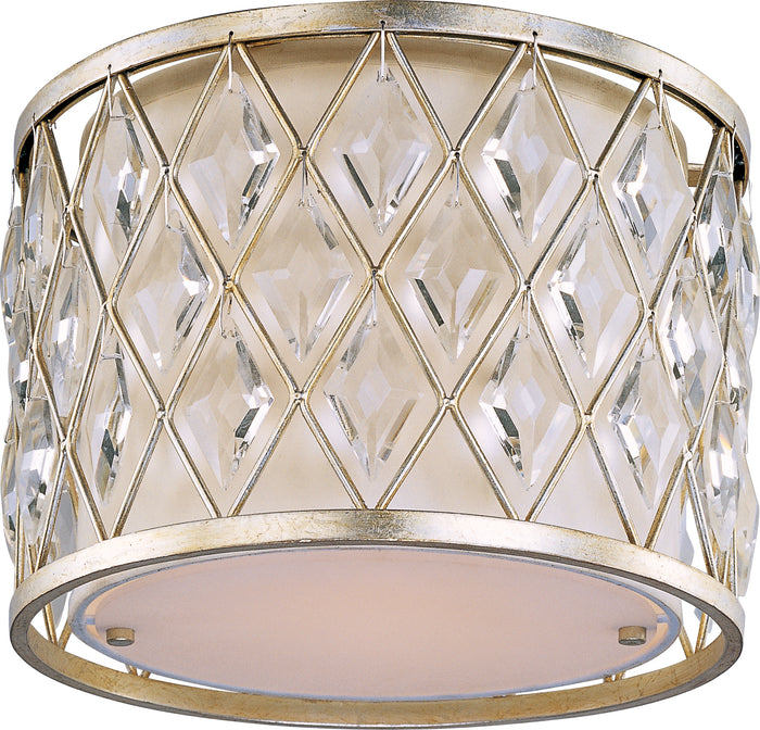 12.5" 1-Light Golden Silver Flush Mount Light