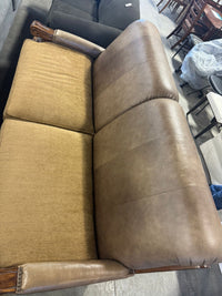 Two-tone upholstery 2 seater sofa