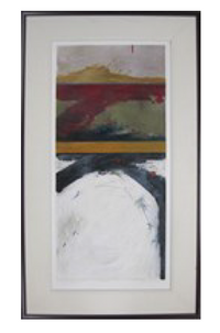 48-inch Oil and Paper Painting by John Baughman named Panel Series II - 27