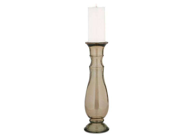 15.75" Recycled Glass Candle Holder