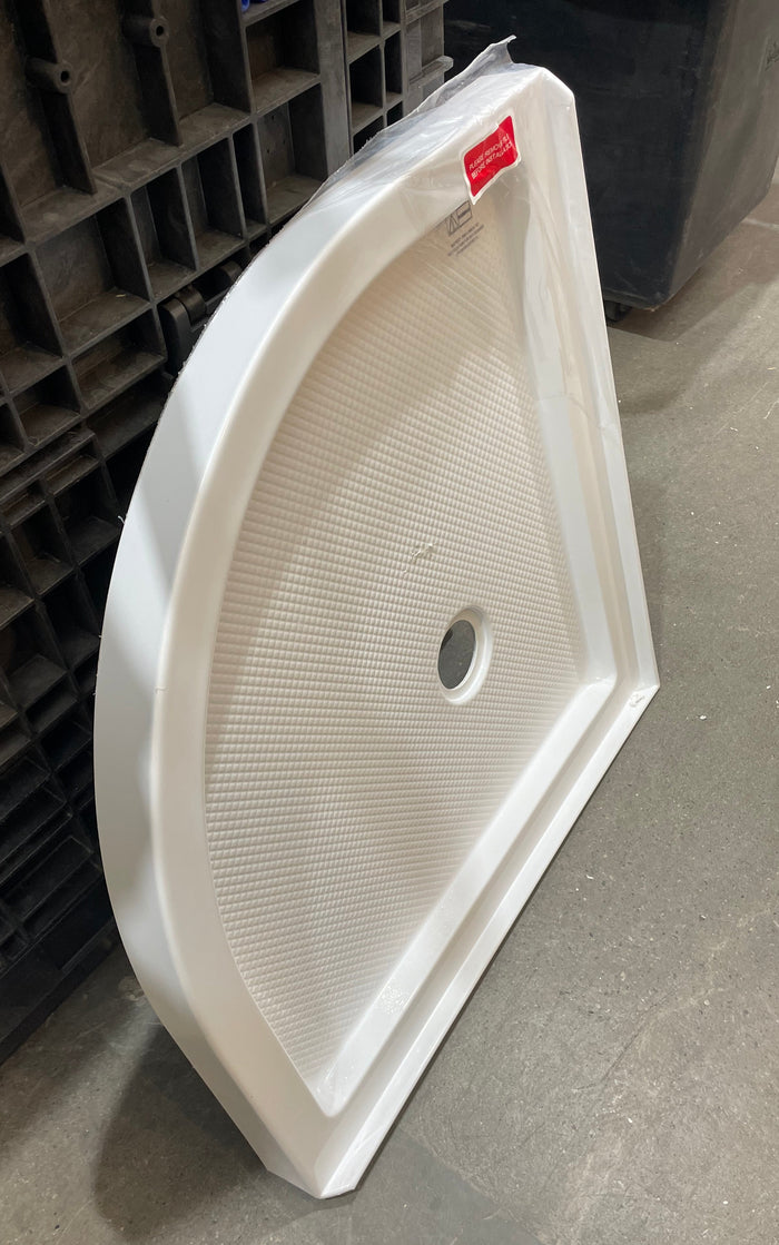 33" Acrylic Round Corner Shower Base