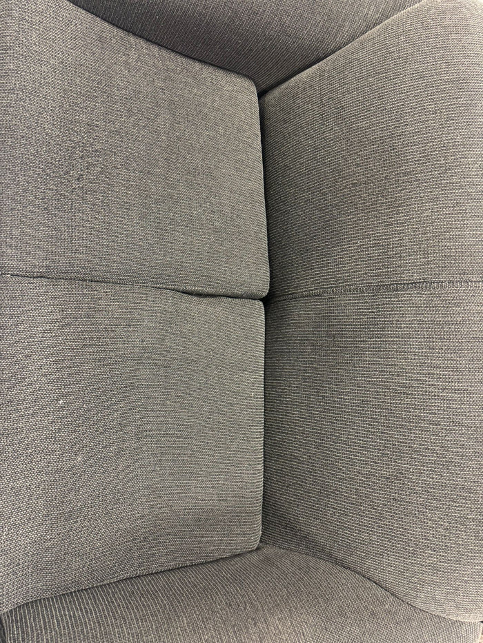 Olive Textured Fabric Loveseat
