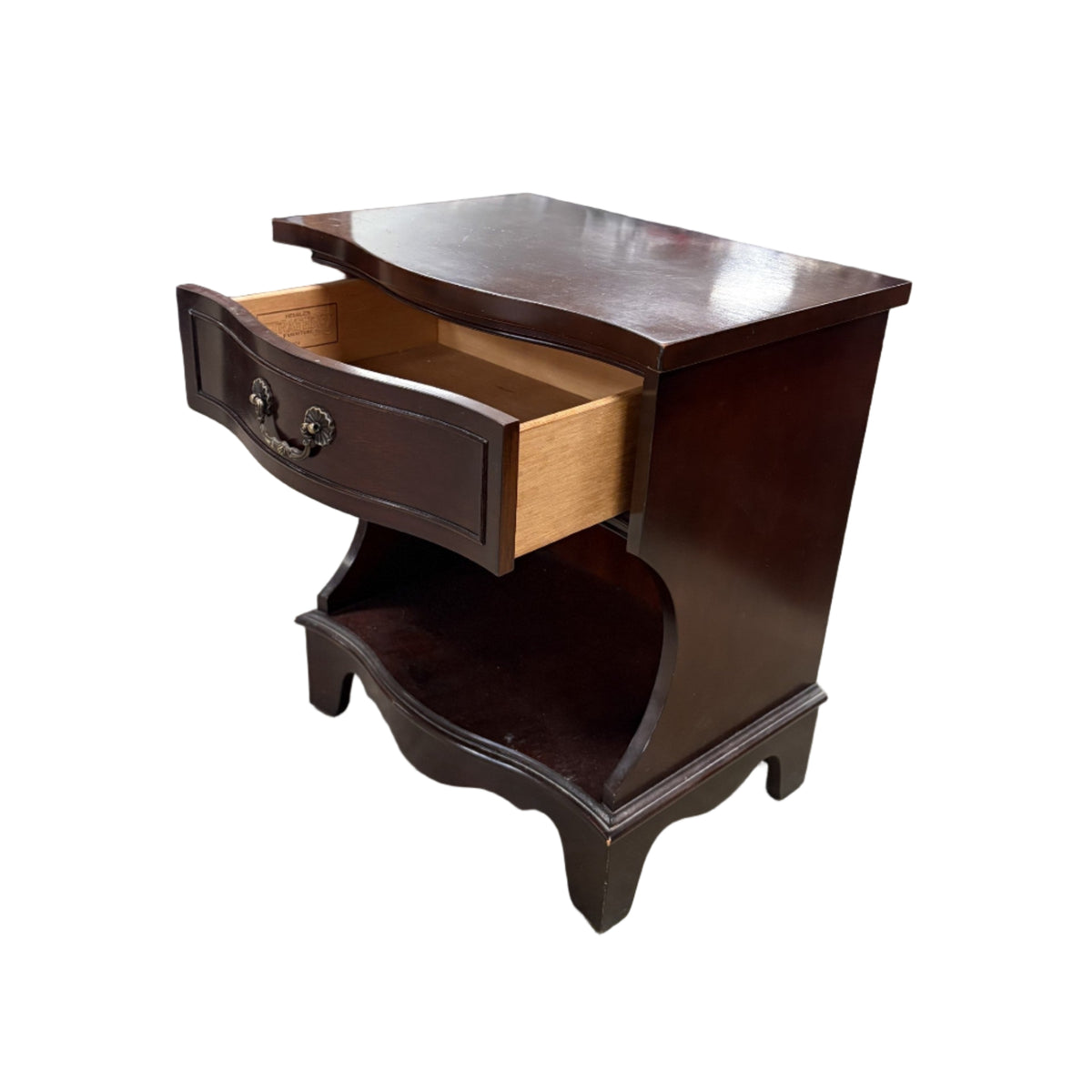 22-Inch Georgian Banded Mahogany Night Table