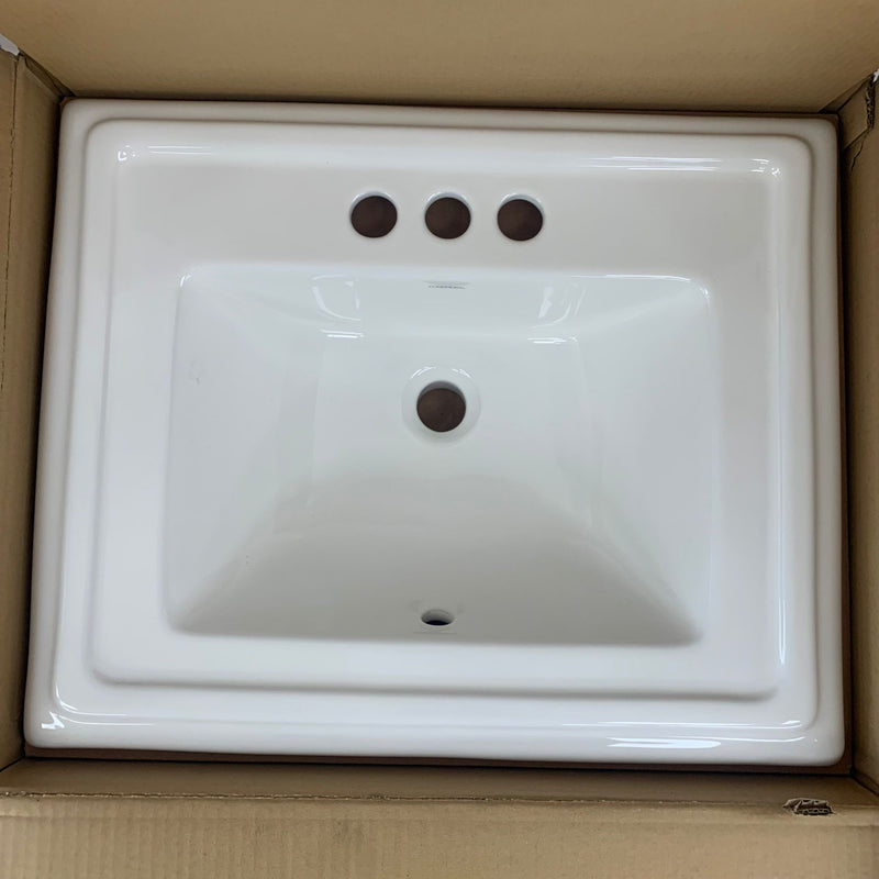 22-inch Square Basin Bathroom Sink 17-0037-4W