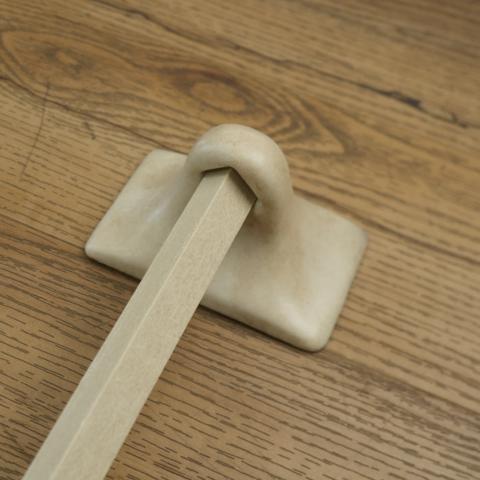 22-inch W Porcelain Wall-Mount Towel Bar in Chiaro Beige