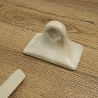 22-inch W Porcelain Wall-Mount Towel Bar in Chiaro Beige