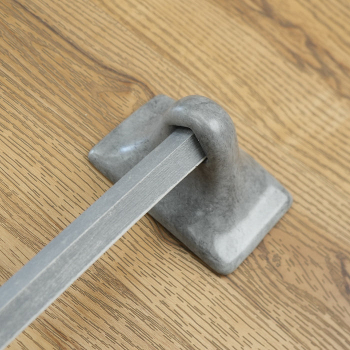 22-inch W Porcelain Wall-Mount Towel Bar in Grigio Grey
