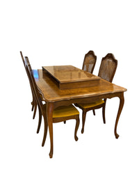 French Provincial Dining Set Table with 4 Chairs