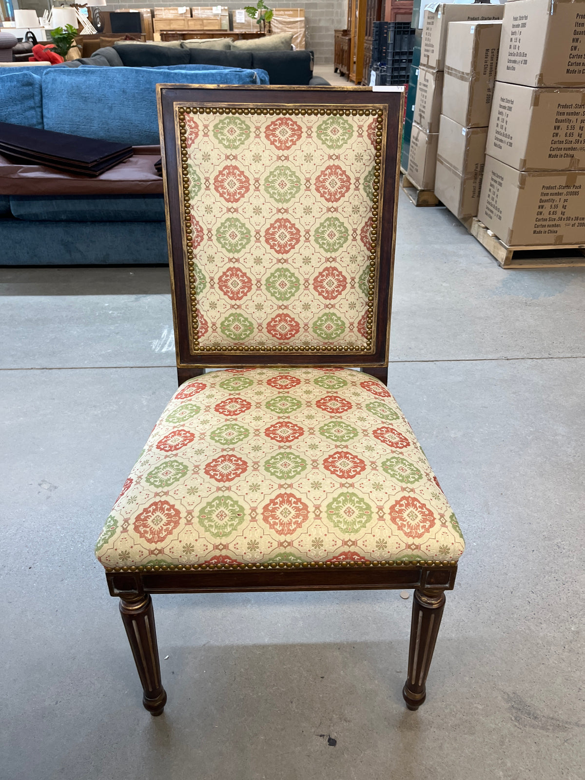 62"W Dining Set with Six Chairs