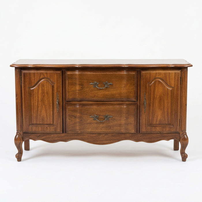 Vintage French Provincial Buffet with 2 Drawers