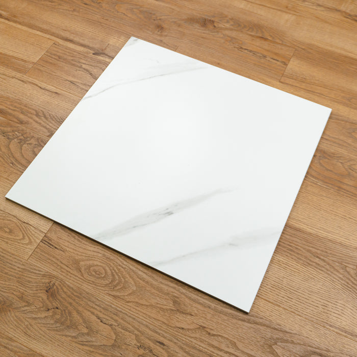 24" X 24" Porcelain Tile - White 4 pcs (15.49 sq ft/box)