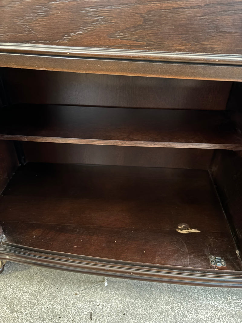 60”W Chestnut China Cabinet