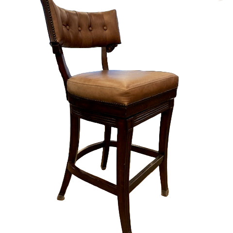 22 Inch Antique High Back Swivel Chair