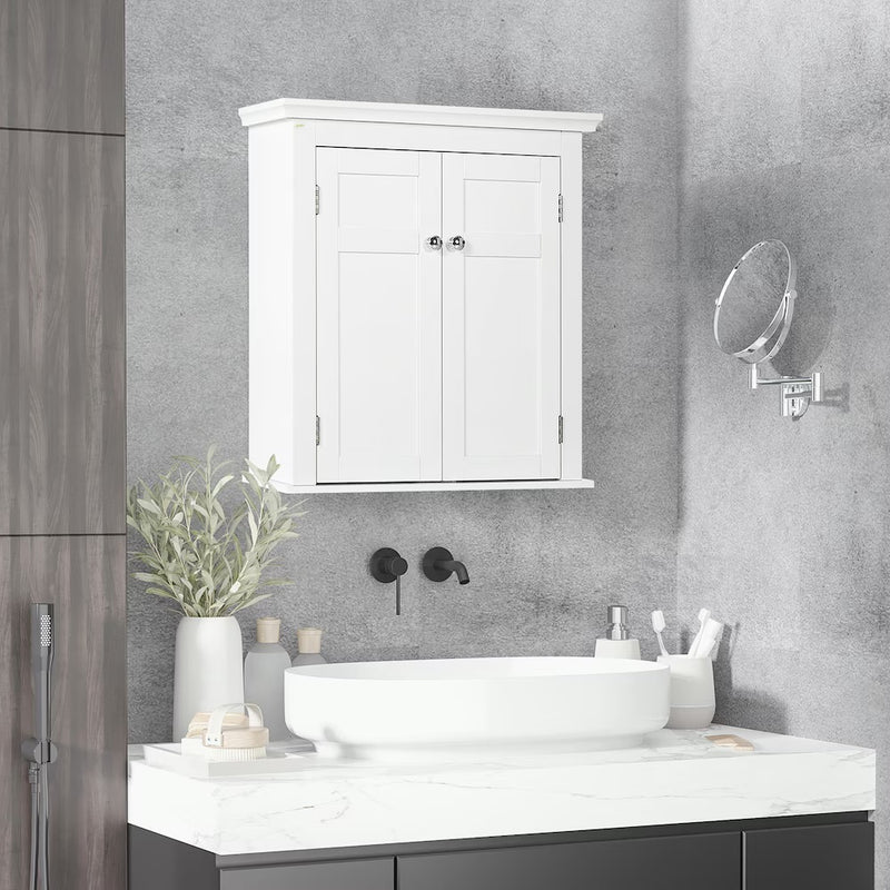 23-inch W Bathroom Wall-Mount Cabinet in White