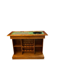 Solid Oak Casino Game Bar Table - Multifunctional