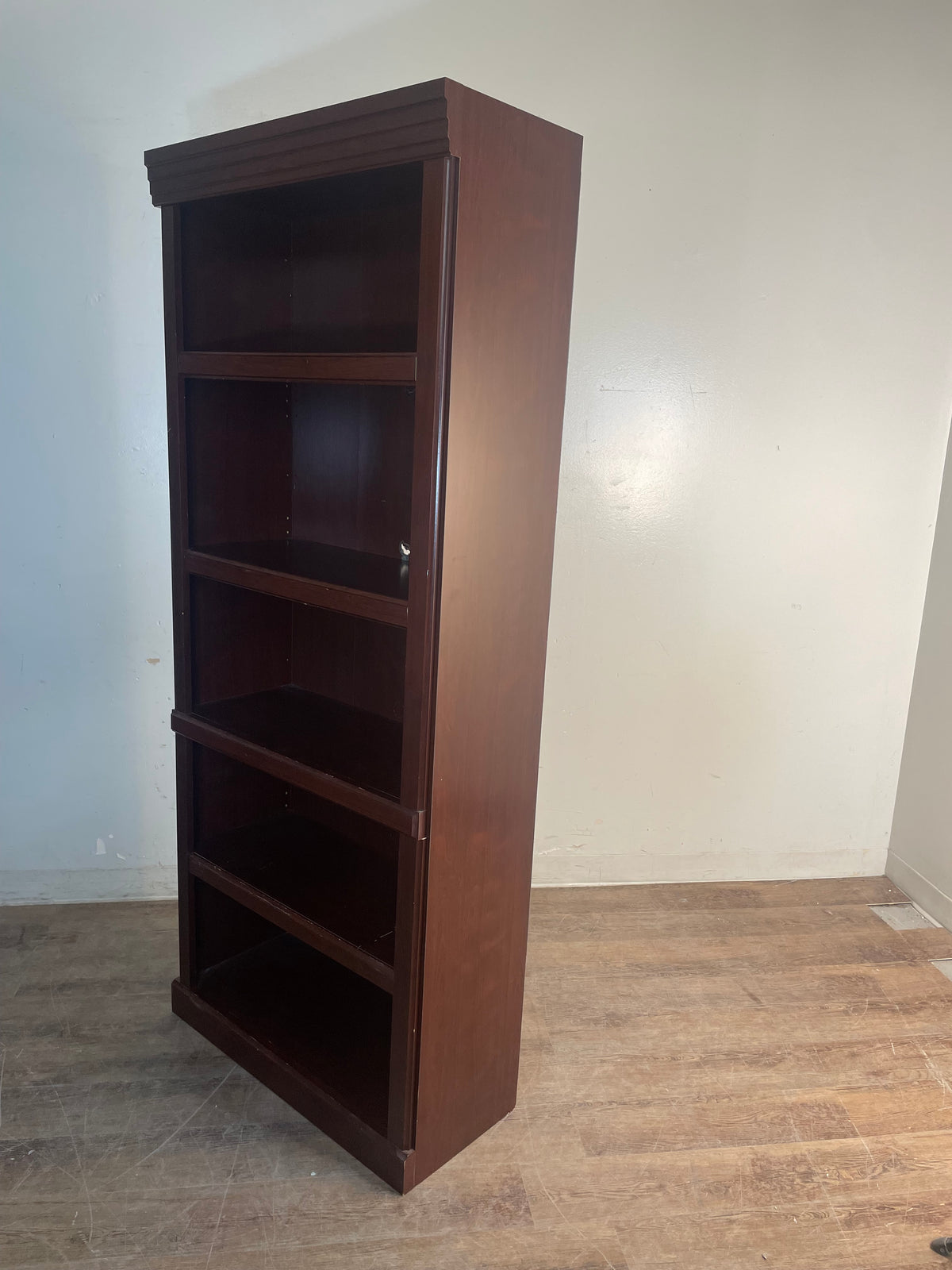Redwood Veneer Bookcase