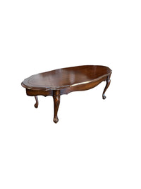 Wooden Coffee Table With Carved Design