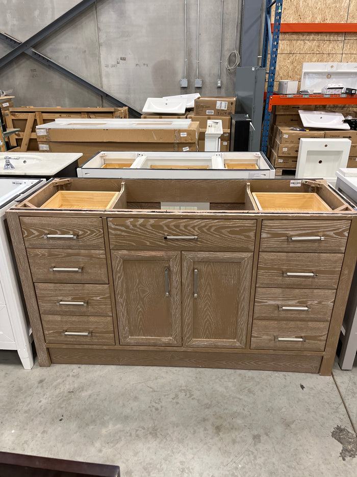 60"W Wood Ikou Bathroom Vanity Cabinet