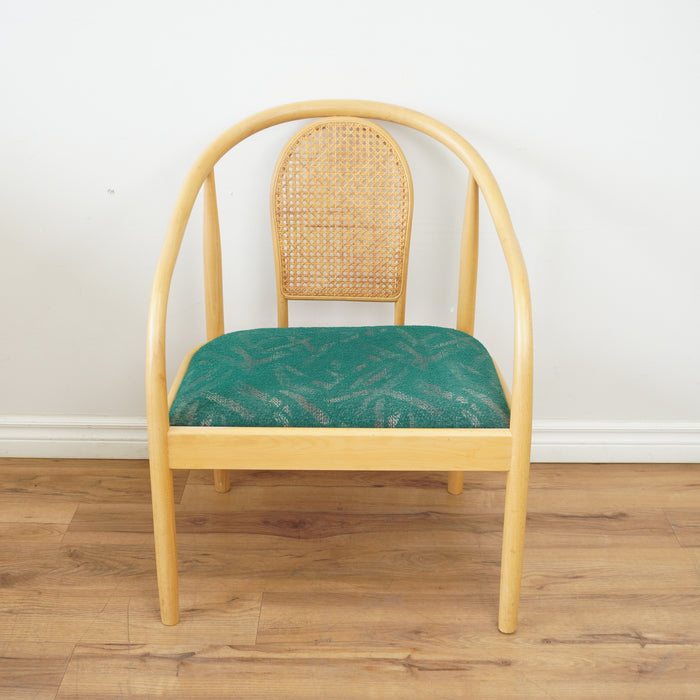 24-inch W Bentwood Armchair in Green