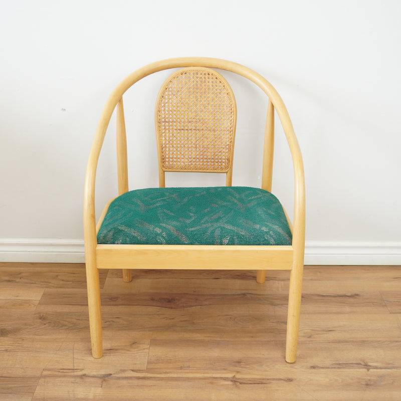 24-inch W Bentwood Armchair in Green