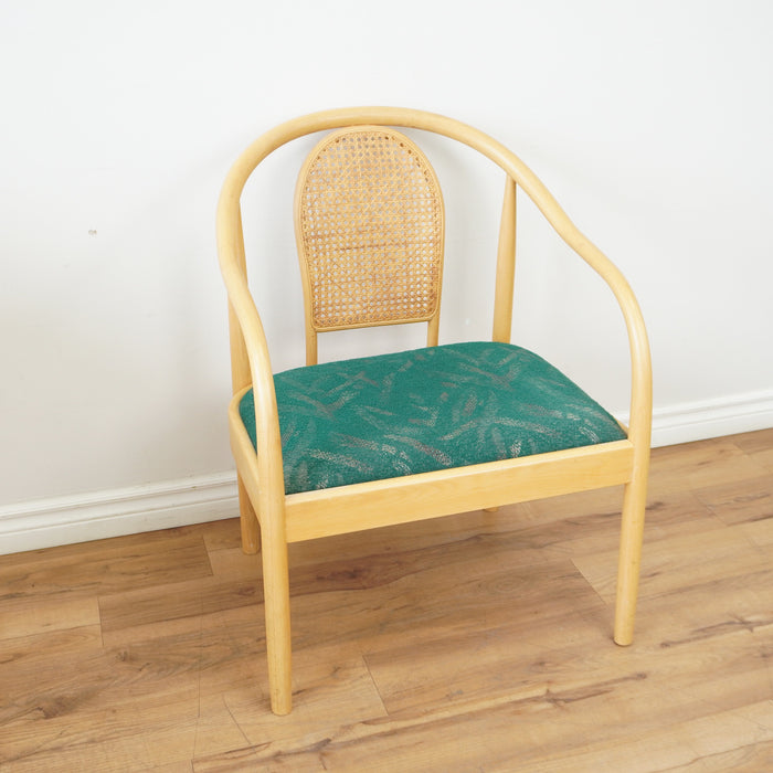 24-inch W Bentwood Armchair in Green