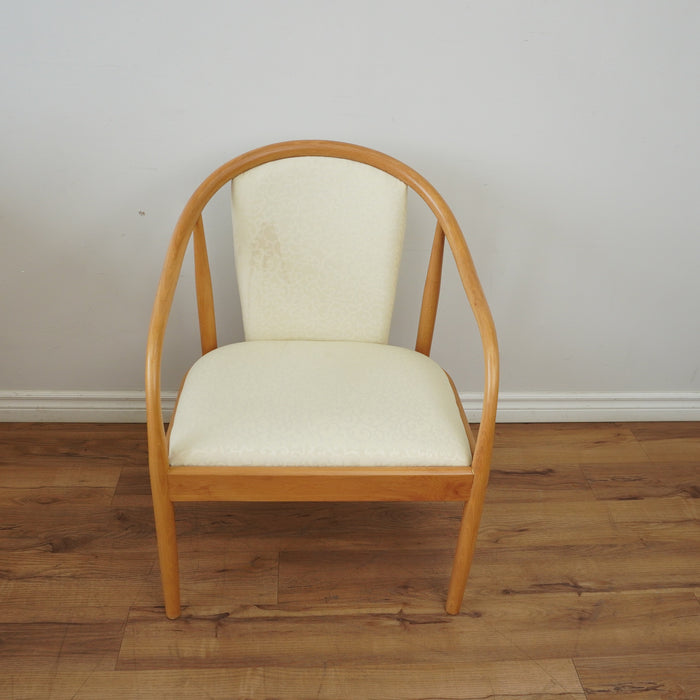 24-inch W Bentwood Armchair in White (USED)