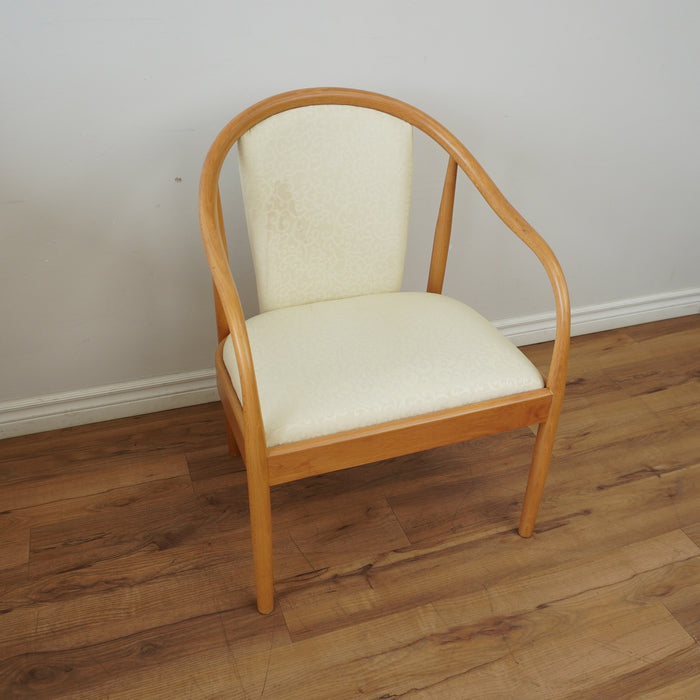 24-inch W Bentwood Armchair in White (USED)
