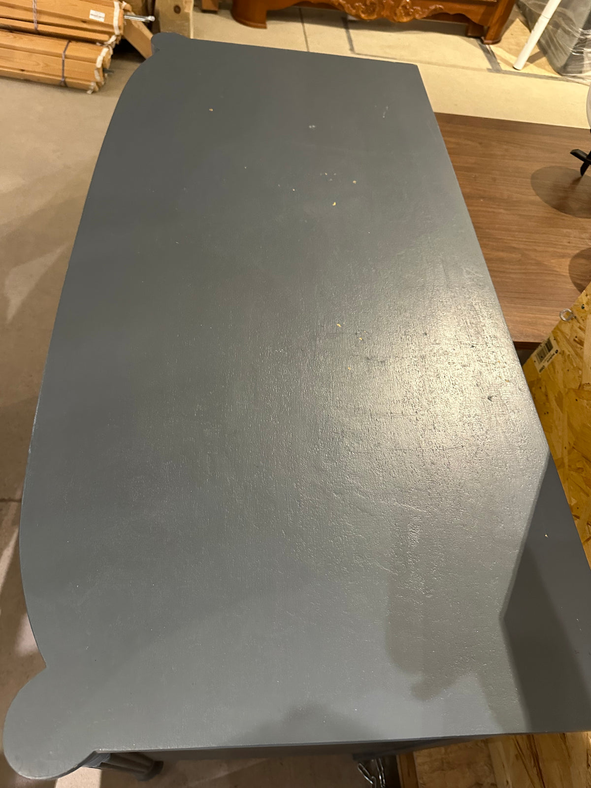Curved Blue Dresser