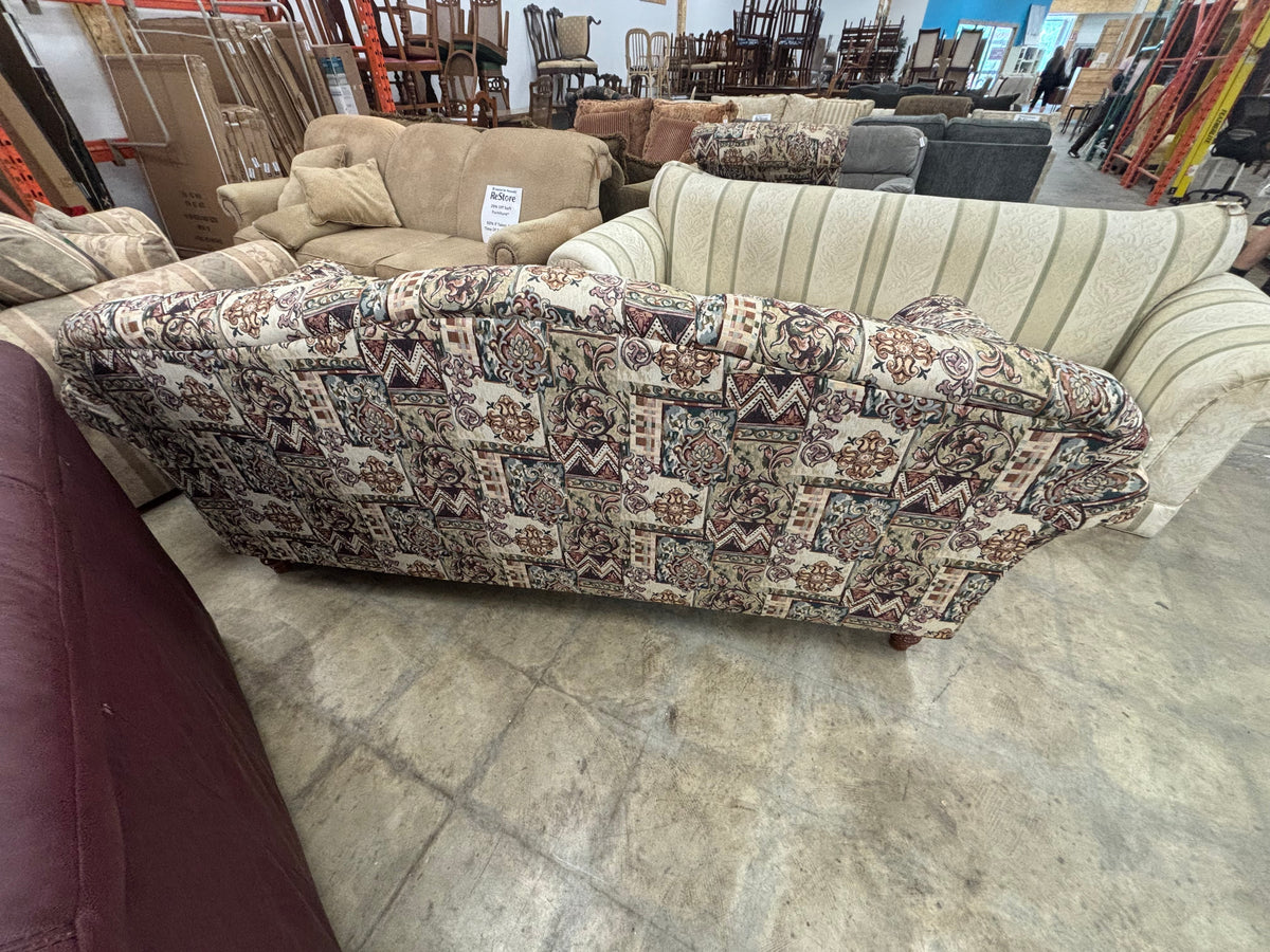 3-Seater Sofa with Colorful Pattern