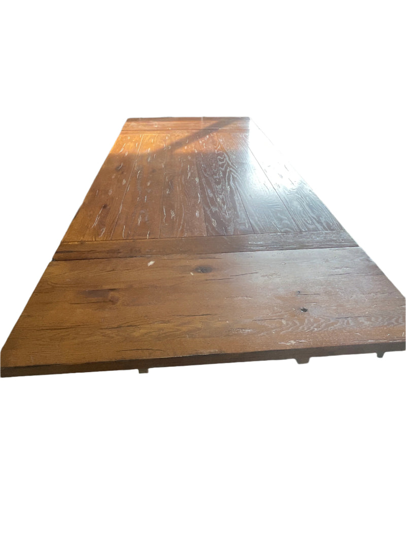 Wooden Antique dining table with scratches