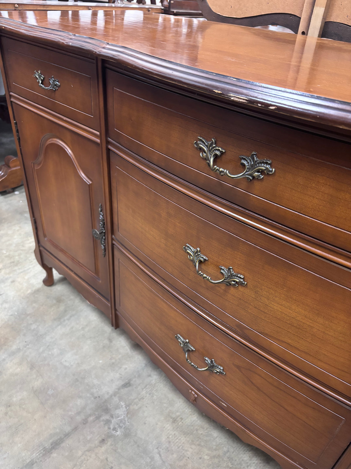 Vintage French Provincial-Style Wood Buffet