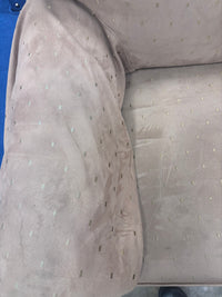 Dusty Rose Patterned 3-Seater Sofa