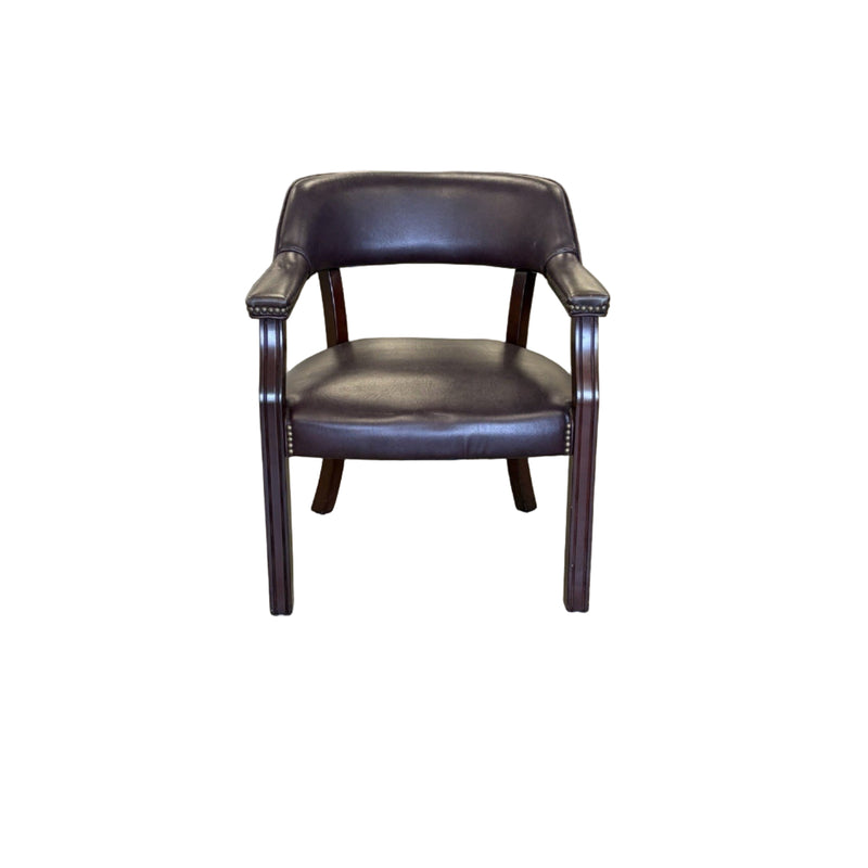 25.5-Inch Cherry Red Office Star Traditional Guess Chair