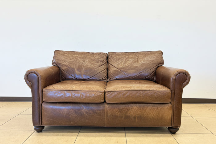 Original Lancaster Leather 2-Cushion Sofa (Small)